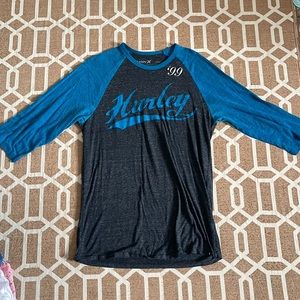 Men’s Hurley 3/4th sleeve shirt Large